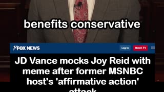 Joy Reid Rants Affirmative Action Helps 'Mediocre White Men like JD Vance'