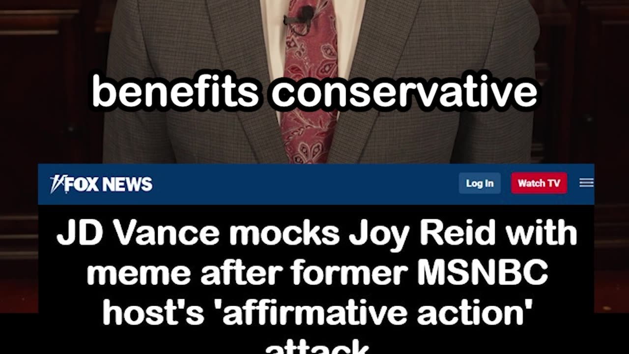 Joy Reid Rants Affirmative Action Helps 'Mediocre White Men like JD Vance'