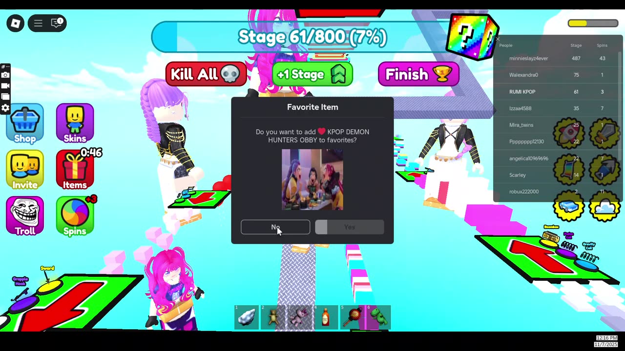 kpop demon hunters obby