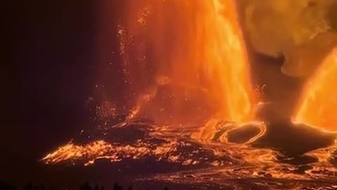 🔥✨ Double Lava Fountain at Kilauea Volcano Will Blow Your Mind! | FeedMyCuriosity