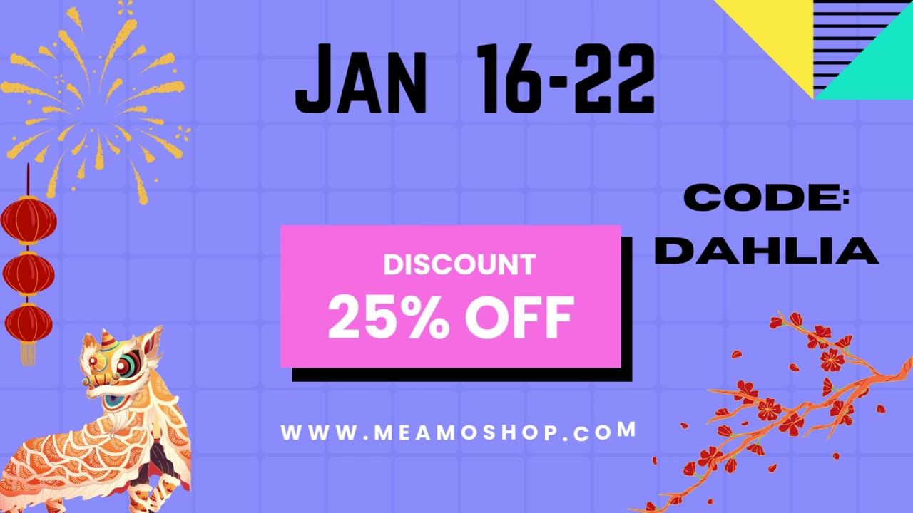 Meamo Lunar Year Sale 25% OFF