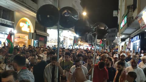 مسيرة شعبية مسيرة الصمود لكسر الحصار عن غزة من طنجة 27 09 2025 قولو للمجرم
