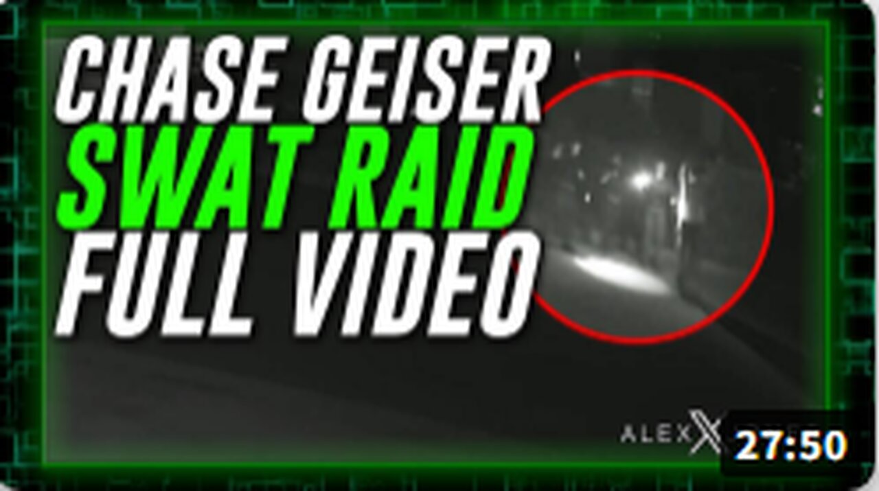 FULL VIDEO: Watch SWAT Team Raid Infowars Host Chase Geiser's Home At 1AM & Handcuff Him At Gunpoint In The Middle Of The Street