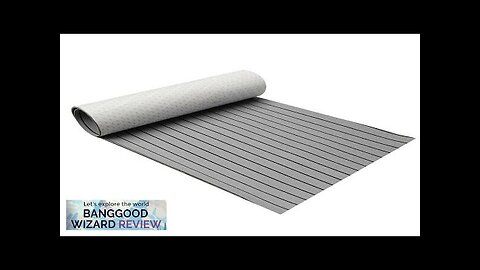 600x2400x5mm Marine Flooring Faux Teak Grey With Black Lines EVA Foam Boat Review