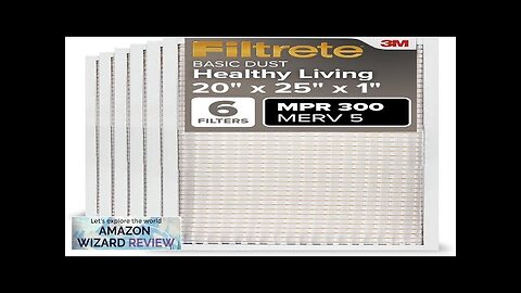 Filtrete 20x25x1 AC Furnace Air Filter MERV 5 MPR 300 Capture Unwanted Review