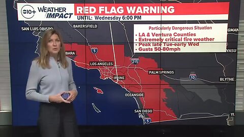 california on fire || red flag warning