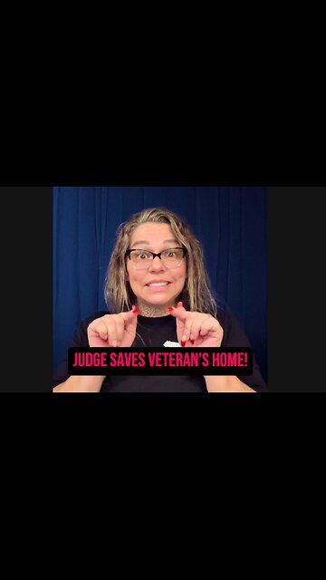 🚨Judge Saves Veteran’s Home! 😍 #ASL #deaf #signlanguage