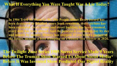Twilight Zone Series 1985 Secret Service Made 9 Years Truman Show Warned Us About Social Media