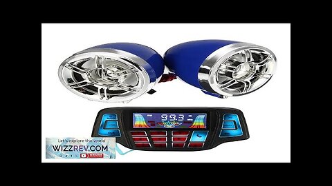 Motorcycle LCD Screen MP3 Speakers Handlebar Audio USB SD FM with bluetooth Review