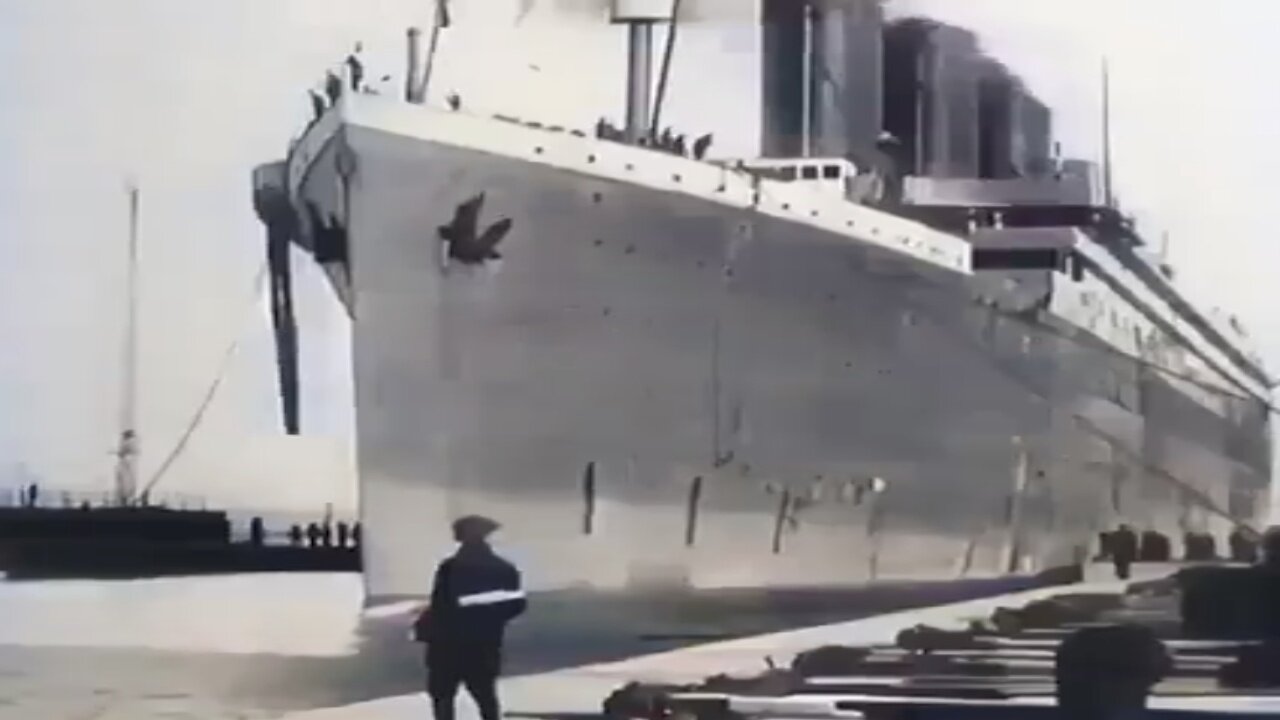 THE REAL TITANIC FILMED IN 1912