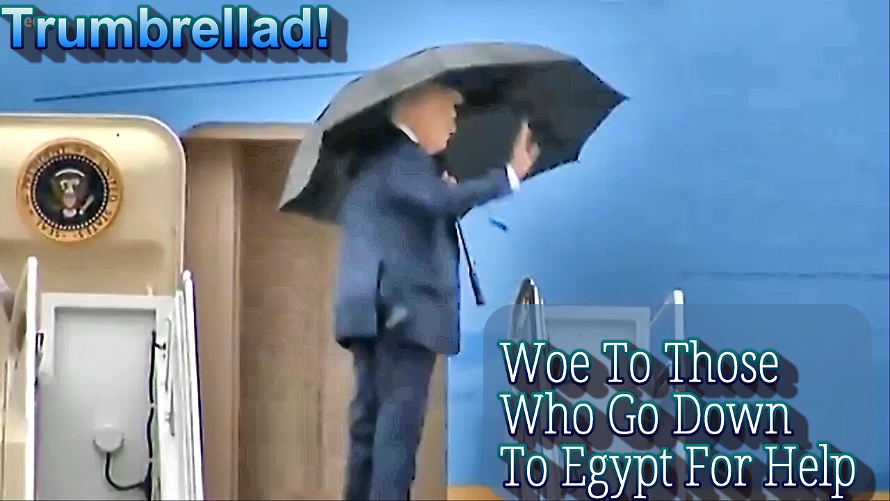 Trump Loses Battle to Umbrella as He Boards Plane: Trumbrellad!