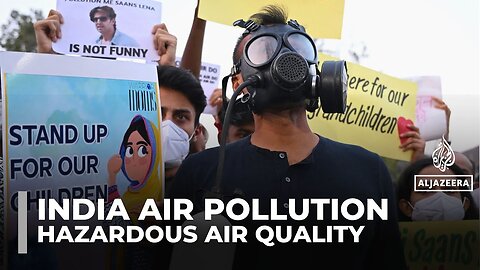 ‘I just want to breathe’: Protests over pollution in India's New Delhi