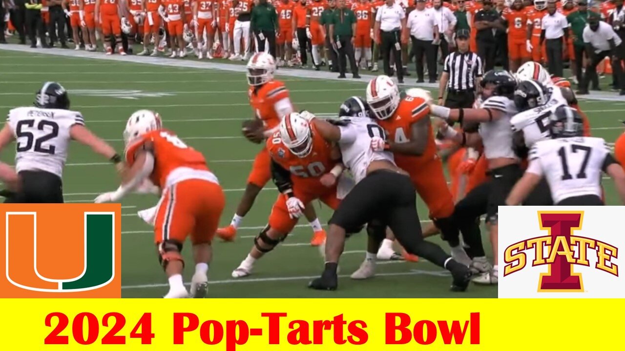 #18 Iowa State vs #13 Miami Football Game Highlights, 2024 Pop-Tarts Bowl