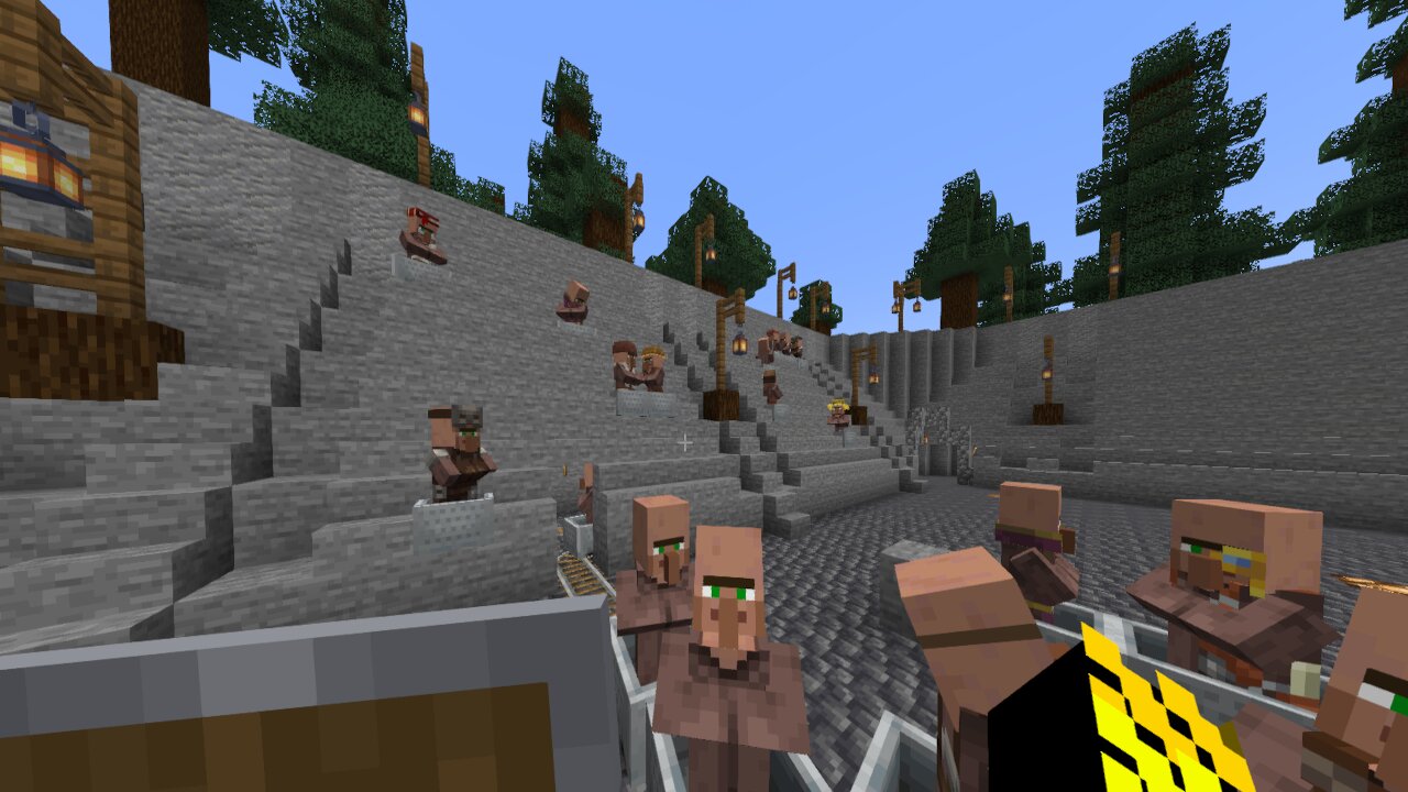 Survival Multi-Player #SMP - Villager moving