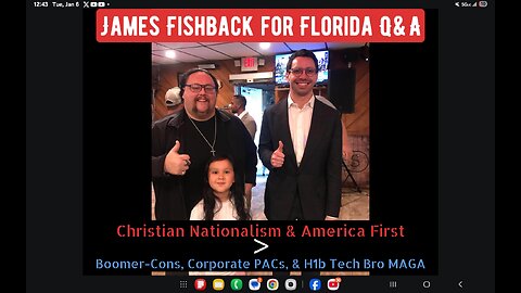 James Fishback Q&A, Christian Nationalist & America First Youth Uprising in Florida: BROADCAST 10