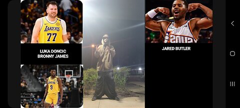 LAKERS VS SUNS PRESEASON GETTIN NEW LOOK AT SKINNY LUKA MANE BRONNY JAMES COOK GUUD GAME TURNT UP💪🏾🔵