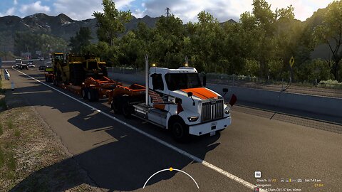 ATS, Downhill 7% grade, Western Star 49x, 60 t, engine Jake braking, automated manual transmission