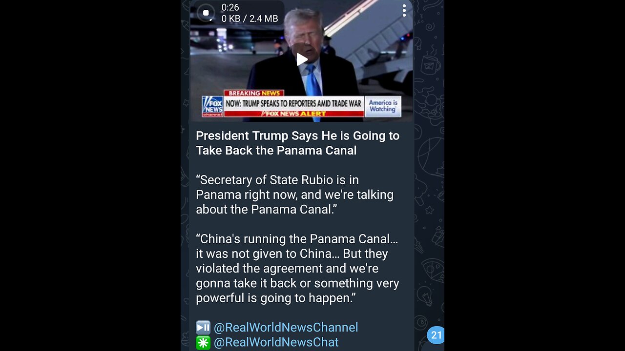 News Shorts: Trump talks Panama Canal