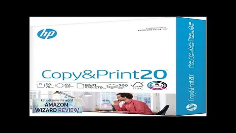 HP Printer Paper 8.5 x 11 Paper Copy &Print 20 Review