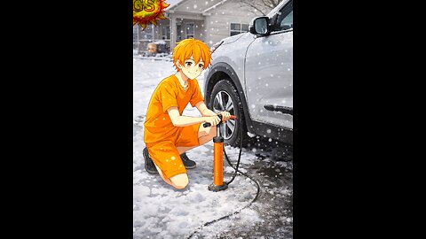 Nighttime Car Care After Winter Storm | Tire Inflation, Ice & Sleet Road Check