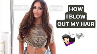 How I Blow Out My Hair with UNice Hair | MISSSPERU