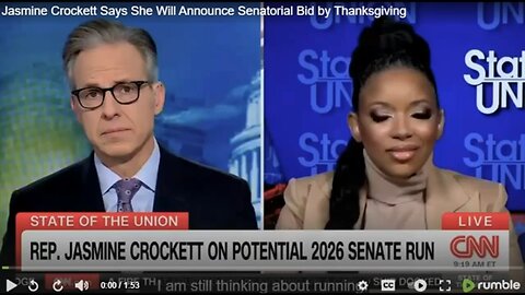 Jasmine Crockett To Announce Her Run For Senate? Delusional!