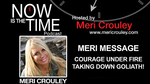 LIVE "COURAGE UNDER FIRE - TAKING DOWN GOLIATH!"