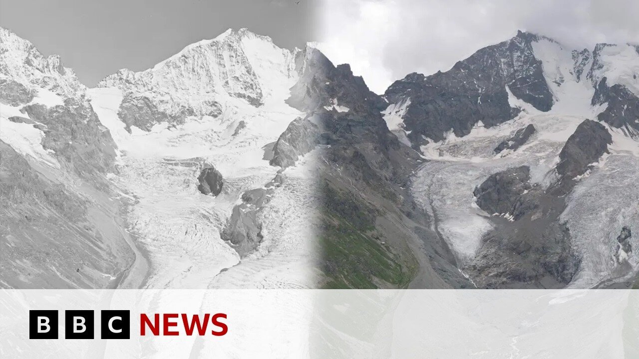 How Switzerland's glaciers have rapidly declined | BBC News