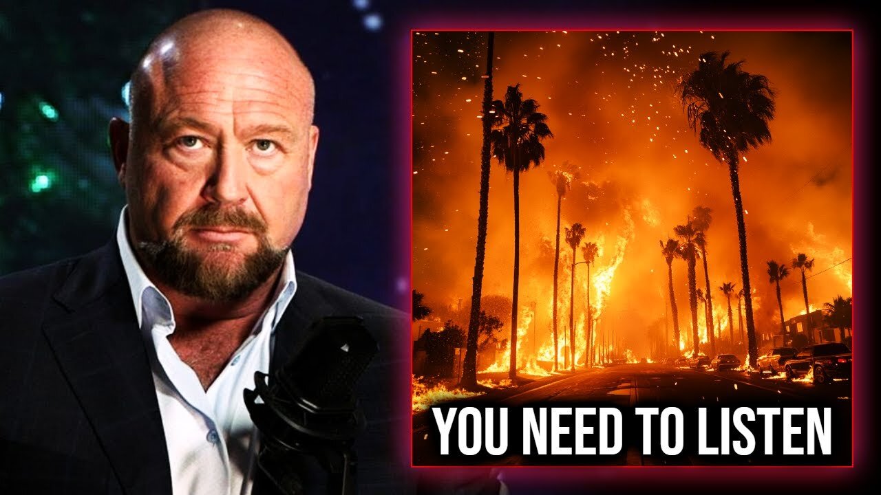 5 Mins Ago: Alex Jones LEAKED The Whole Secret About The California Fires...