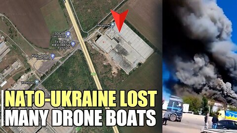 Large NATO logistics hub storing drone and ammunition engulfed in Russian fire