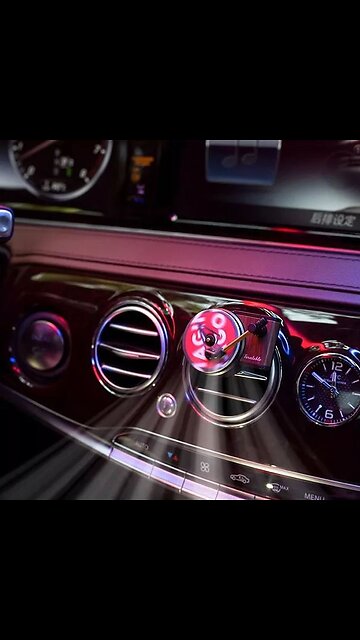 Car Air Outlet Aromatherapy Record Player Style Wind-Powered Rotating Fragrance Tablets