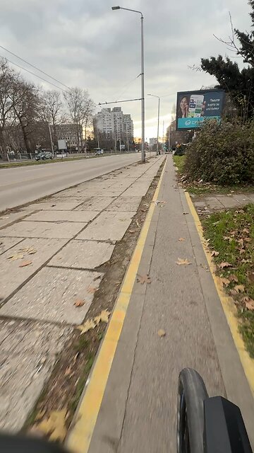 Cloudy Day Cruising With E-Bike