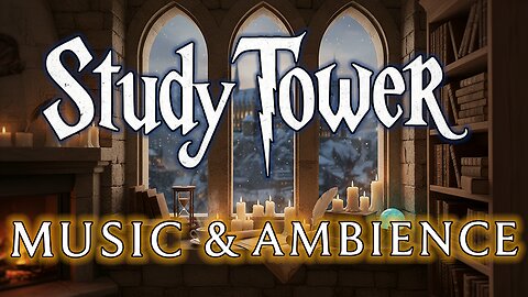 Hogwarts Inspired Study Tower | ✨ Cozy Winter Ambience & Lofi Music