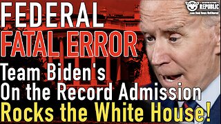 Team Biden's On the Record Admission Rocks the White House! Trump Team Just Got a New Year's Gift!