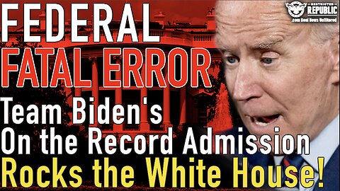 Team Biden's On the Record Admission Rocks the White House! Trump Team Just Got a New Year's Gift!