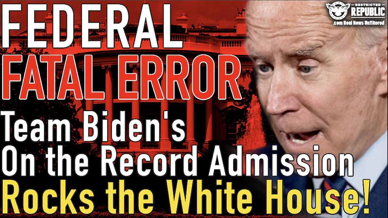 Team Biden's On the Record Admission Rocks the White House! Trump Team Just Got a New Year's Gift!