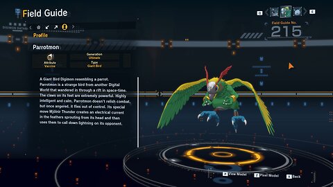 parrotmon all digivolution/de-digivolution/profile Digimon Story Time Stranger