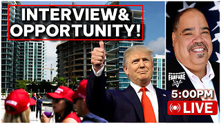 PRESIDENT TRUMP INTERVIEW WITH MARIA BARTIROMO! THEN WE TALK MONEY AND OPPORTUNITY!