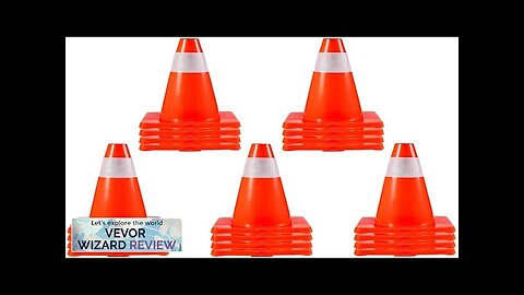 VEVOR 20Pack 18" Traffic Cones Safety Road Parking Cones PVC Base Orange Review