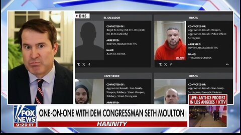 Rep Moulton Battles Hannity: ICE Officers in Masks Are Cowards