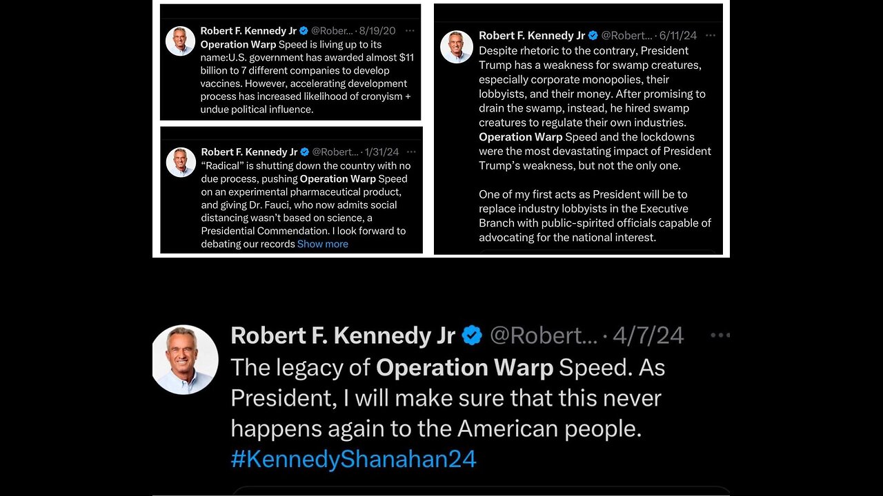 It only took nine months for @RobertKennedyJr to sell out the American people