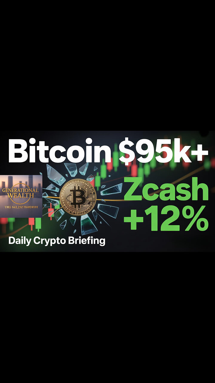 Bitcoin Breaks $95,000 While Zcash Surges 12.8% - Daily Crypto Briefing Nov 17 2025