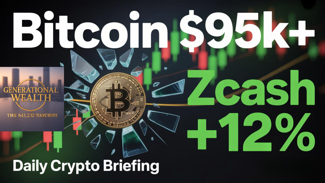 Bitcoin Breaks $95,000 While Zcash Surges 12.8% - Daily Crypto Briefing Nov 17 2025