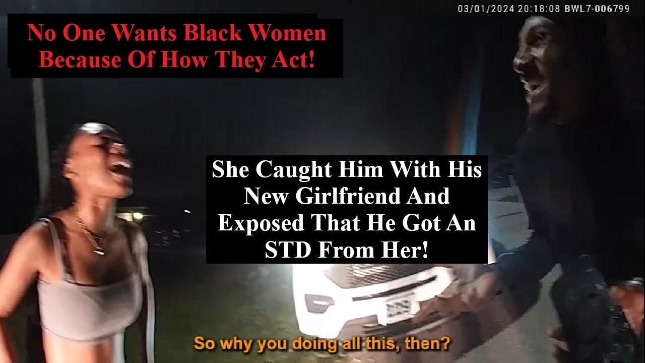 Pt 2 Black Woman Exposes Her Boyfriend For Having An STD Then Hits Him With A Bottle In Front Of The Cops