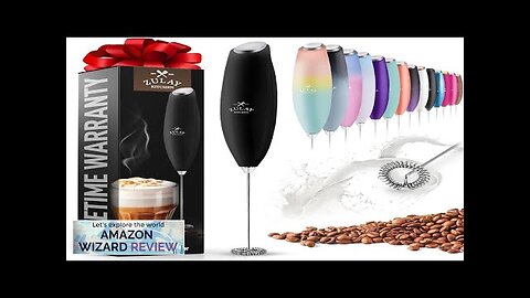 Zulay Kitchen Milk Frother Wand Drink Mixer Durable Handheld Milk Frother Review