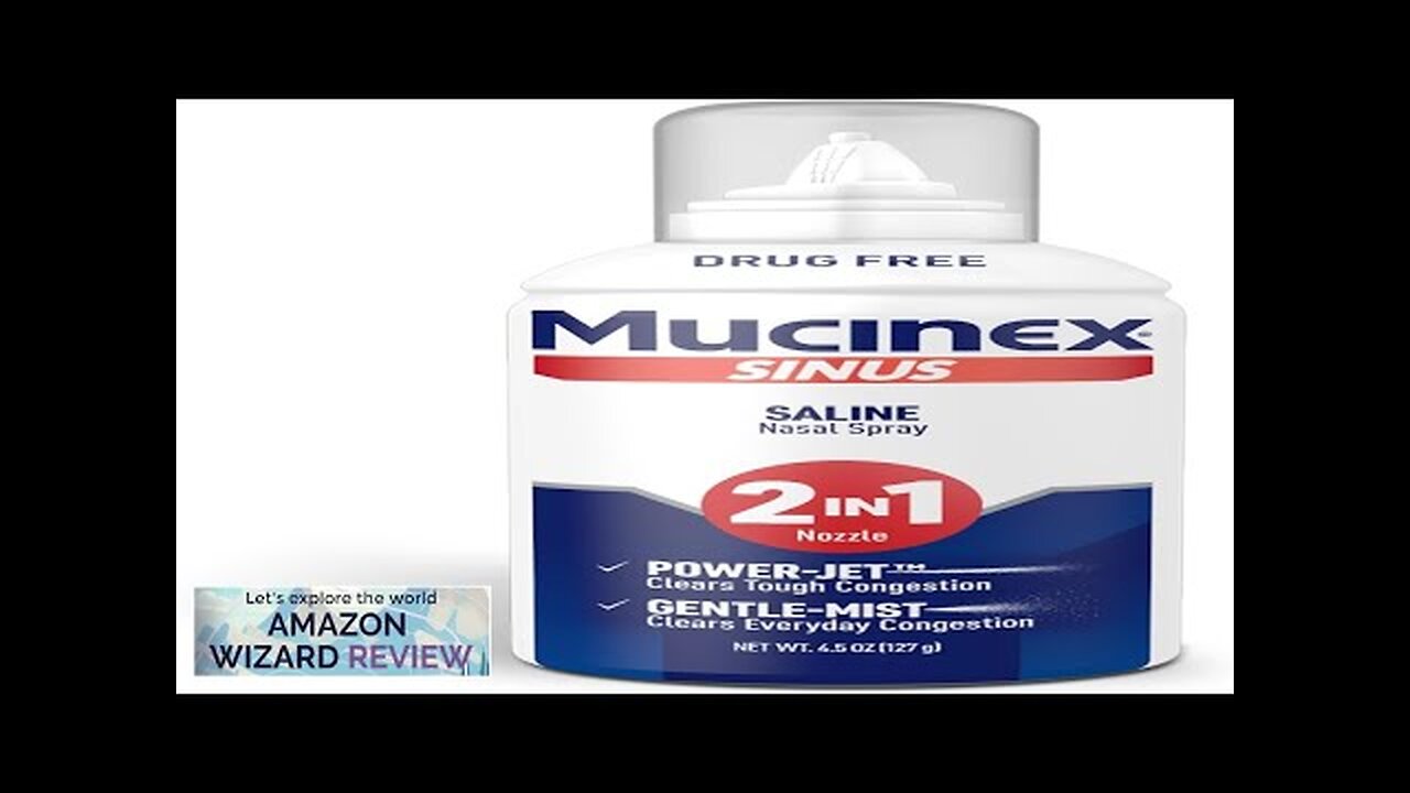 Mucinex Sinus Saline Nasal Spray & Sinus Rinse Non-Medicated Additive Free Non-Drowsy Review