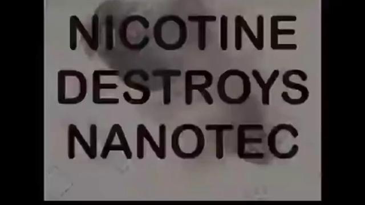 Nicotine destroys the nanotechnology