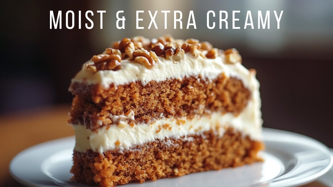 Carrot Cake So Good, Even Rabbits Will Be Jealous! 🐰😂 Super Moist, Extra Creamy & Easy to Make!