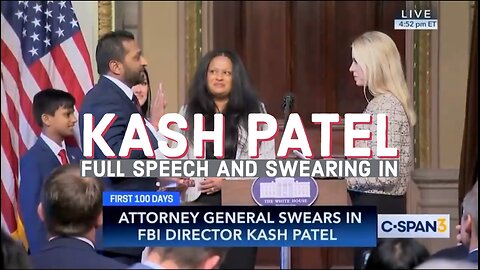 KASH PATEL - FULL SPEECH AND SWEARING IN