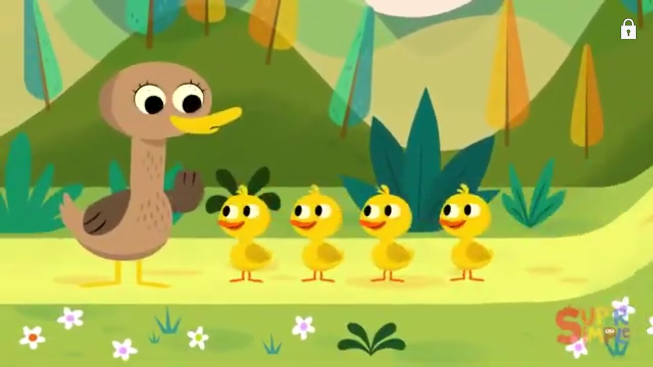 Five little ducks pome.